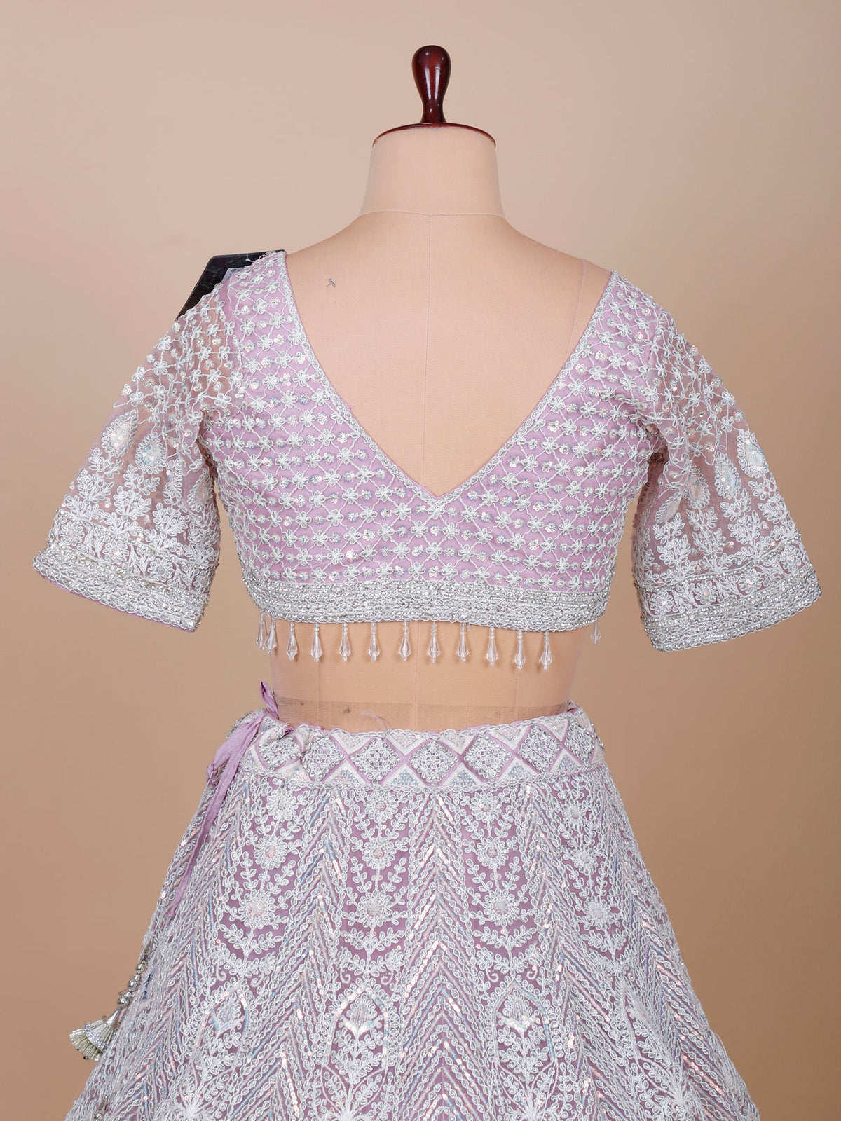 MyFashion KLS-2137 Designer Baby Pink Bridal Lehenga With Net & Jarkan