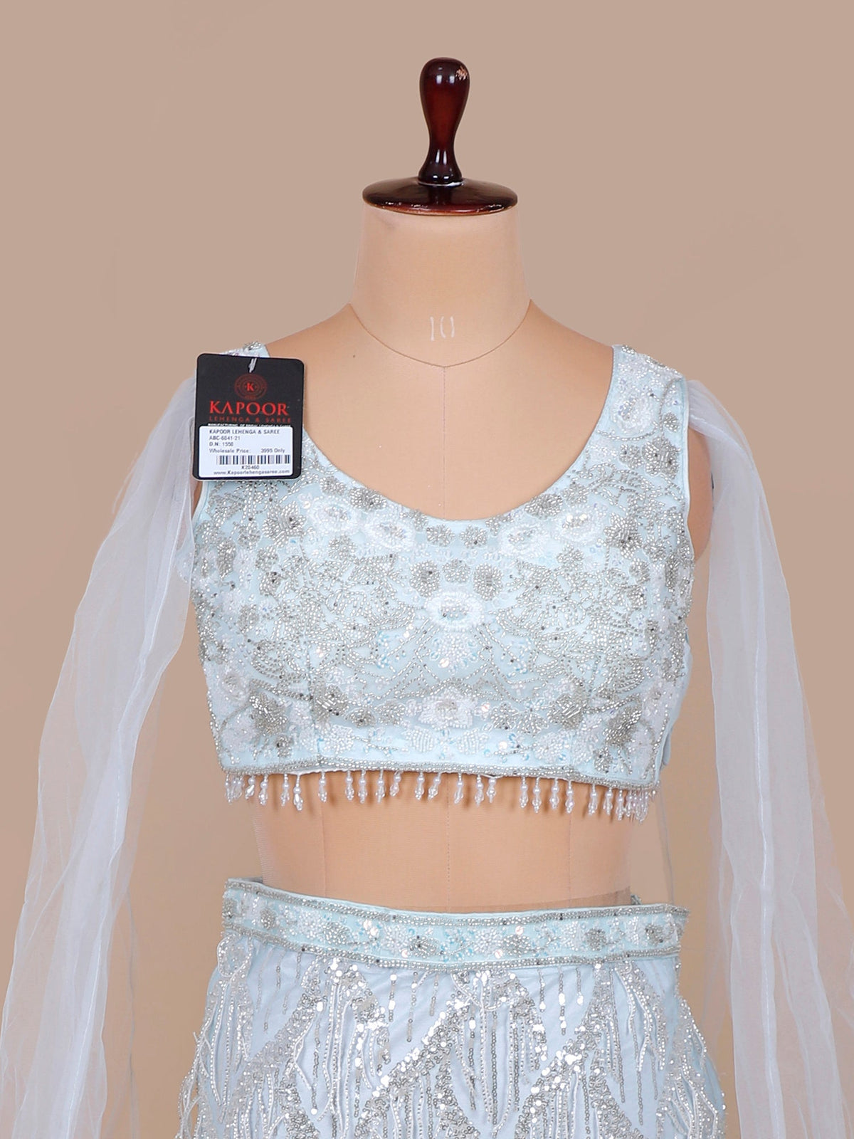 MyFashion KLS-2140 Azure Aura Handcrafted Sky Blue Lehenga