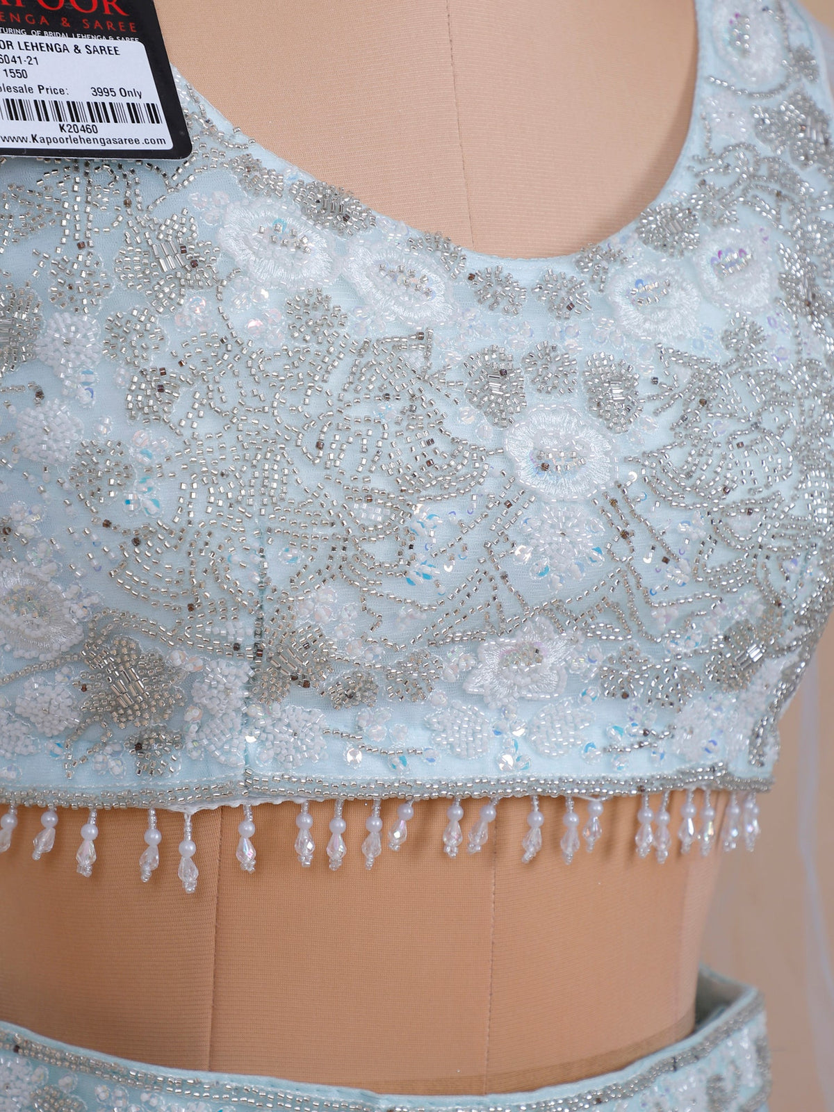 MyFashion KLS-2140 Azure Aura Handcrafted Sky Blue Lehenga