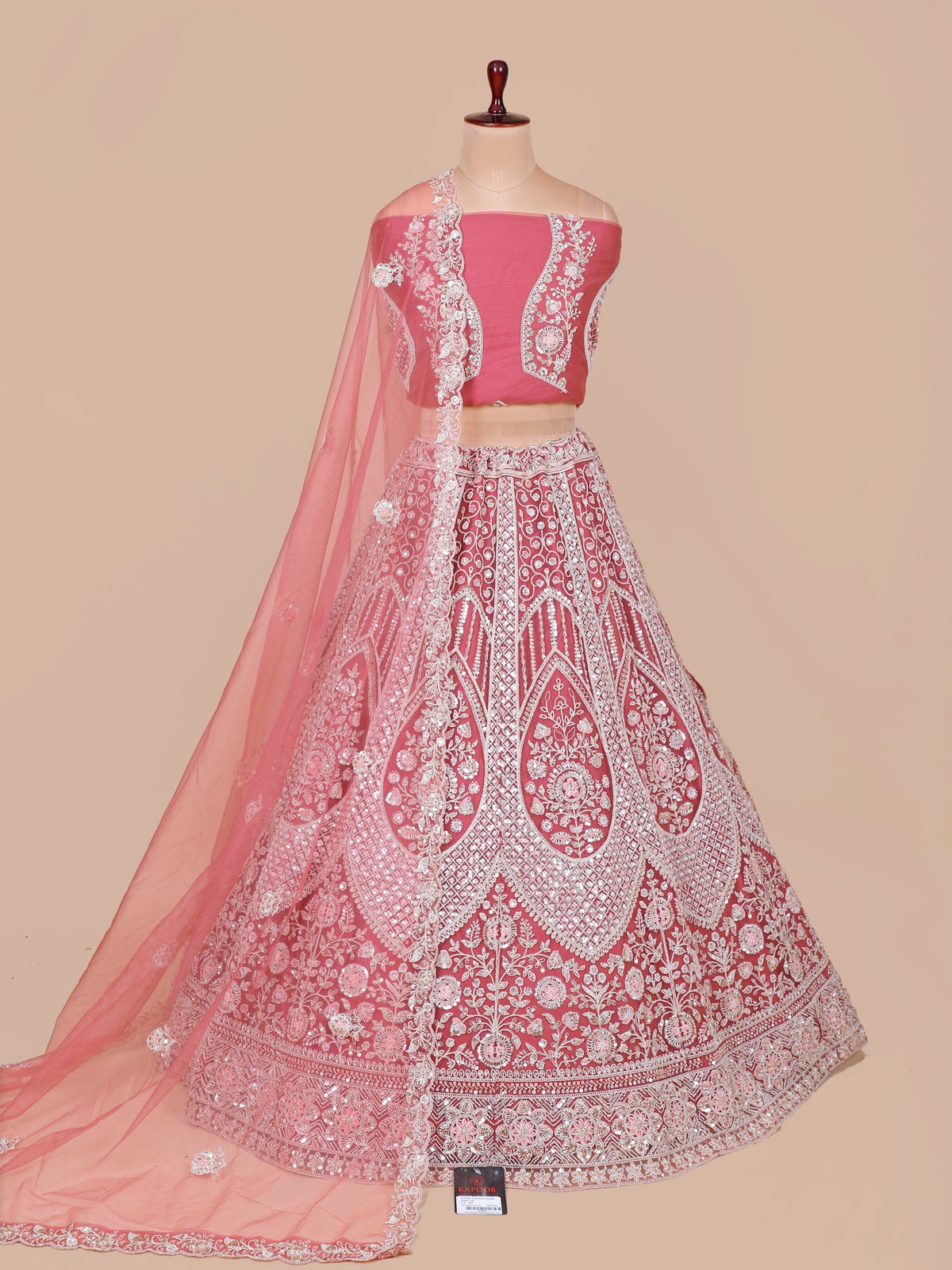 MyFashion KLS-2162 Blush Radiant Royale Premium Net Lehenga with Diamond