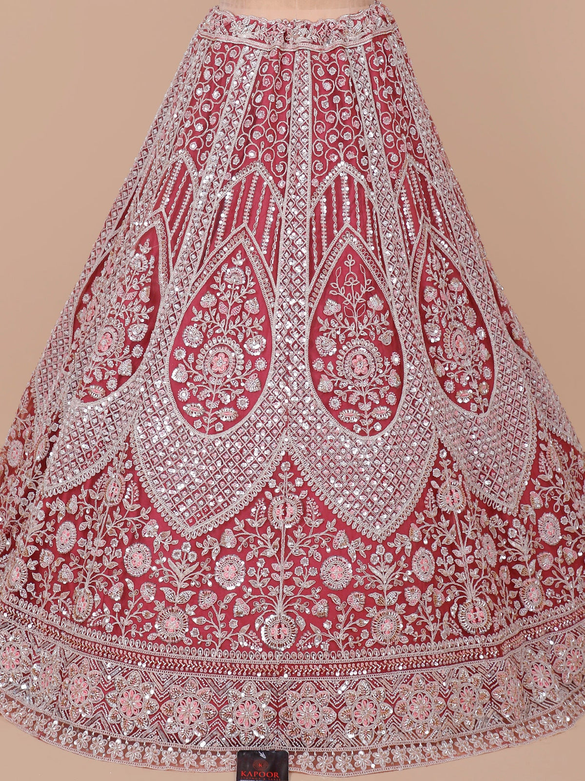 MyFashion KLS-2162 Blush Radiant Royale Premium Net Lehenga with Diamond