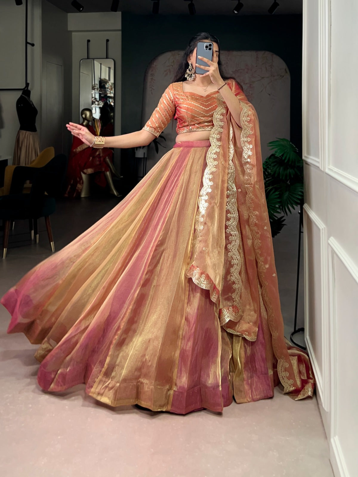 MyFashion -1454 Carika Silk Embroidered Designer Lehenga Choli