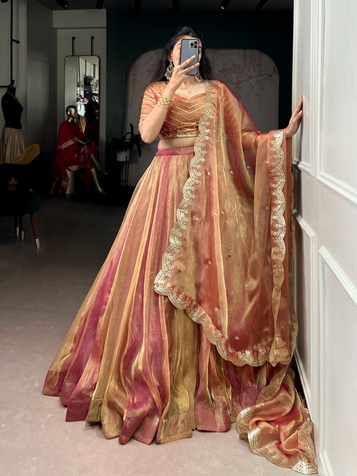 MyFashion -1454 Carika Silk Embroidered Designer Lehenga Choli