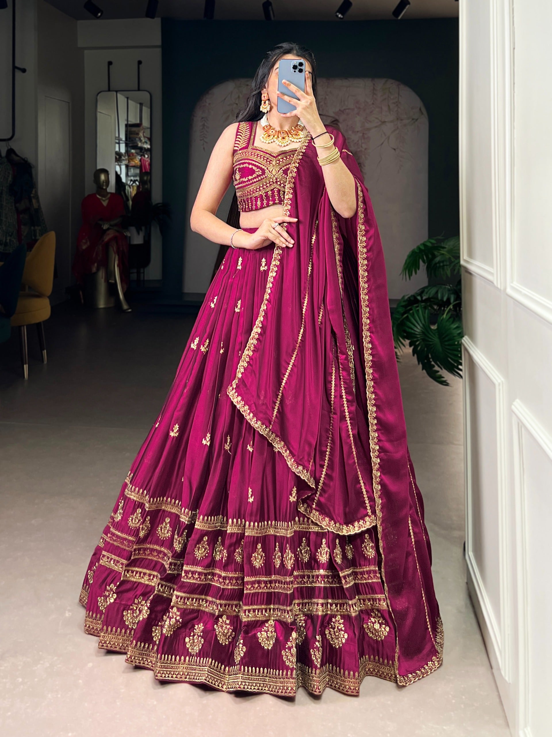 MyFashion -1474 Rangoli Thread Embroidered Designer Lehenga Choli