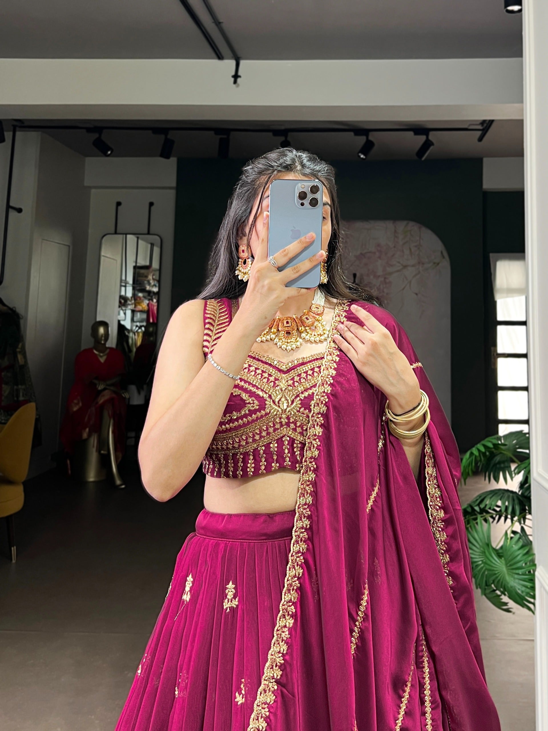MyFashion -1474 Rangoli Thread Embroidered Designer Lehenga Choli