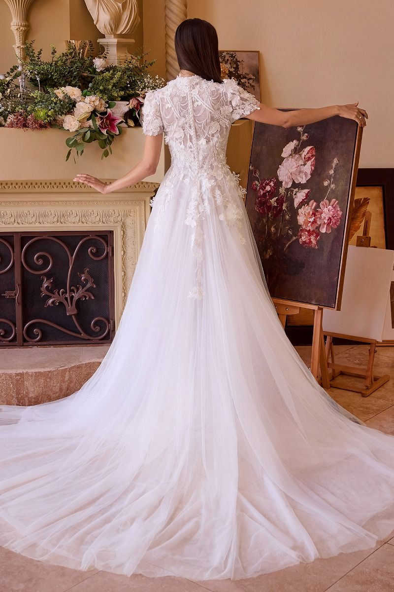 Andrea And Leo -WL040 Two Look Laced  Bridal Dress