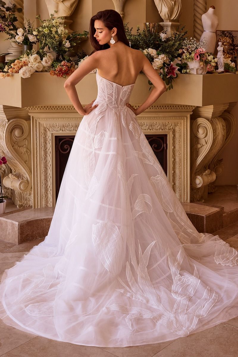 Andrea And Leo -WL043 Sequin Embroidered Bridal Ball Gown