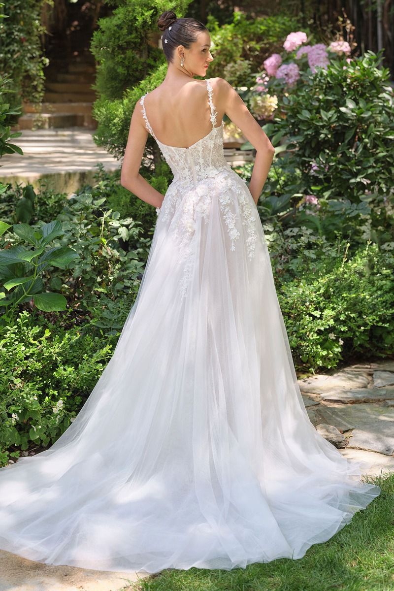 Andrea and Leo -WL063 Floral V-Neck Bridal Gown