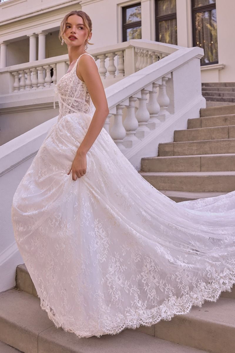 Andrea and Leo -WL073 Lace Sleeveless Sweetheart Bridal Gown