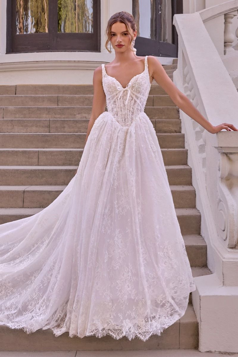 Andrea and Leo -WL073 Lace Sleeveless Sweetheart Bridal Gown