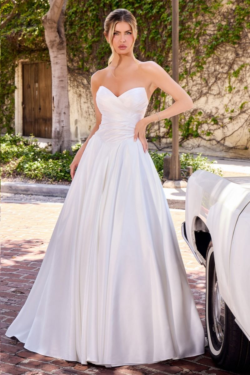 Cinderella Divine -WN015 Strapless Sweetheart A-Line Wedding Dress