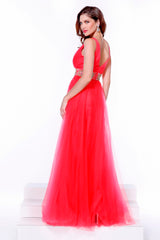 Sleeveless Ruched A-Line Long Gown By Nox Anabel -3134