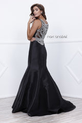 Sleeveless Beaded Mermaid Dress By Nox Anabel -8299