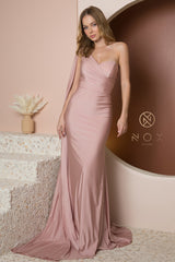 One Shoulder Mermaid Gown By Nox Anabel -E475