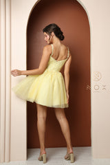 Flare Short And Bustier Corset Fit Dress By Nox Anabel -T744