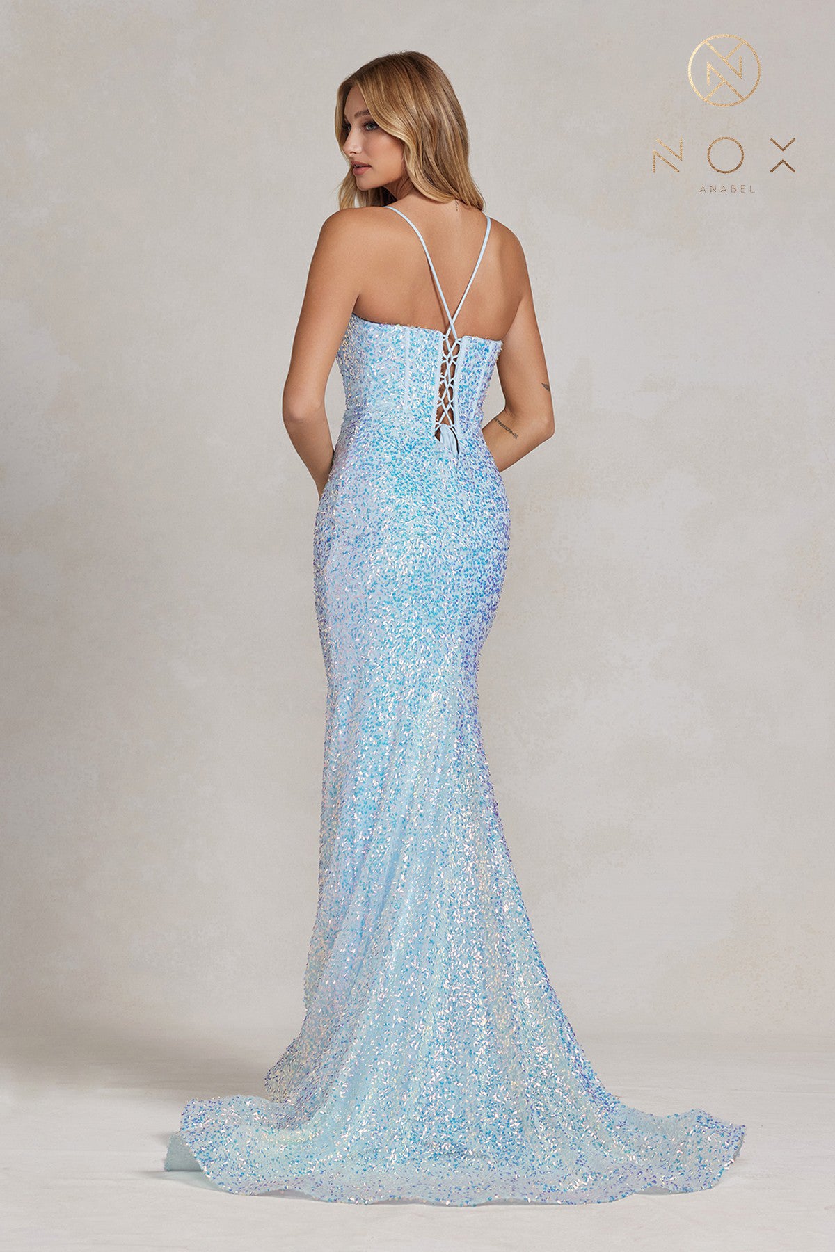 Sequin Mermaid Prom Dress By Nox Anabel -C1094