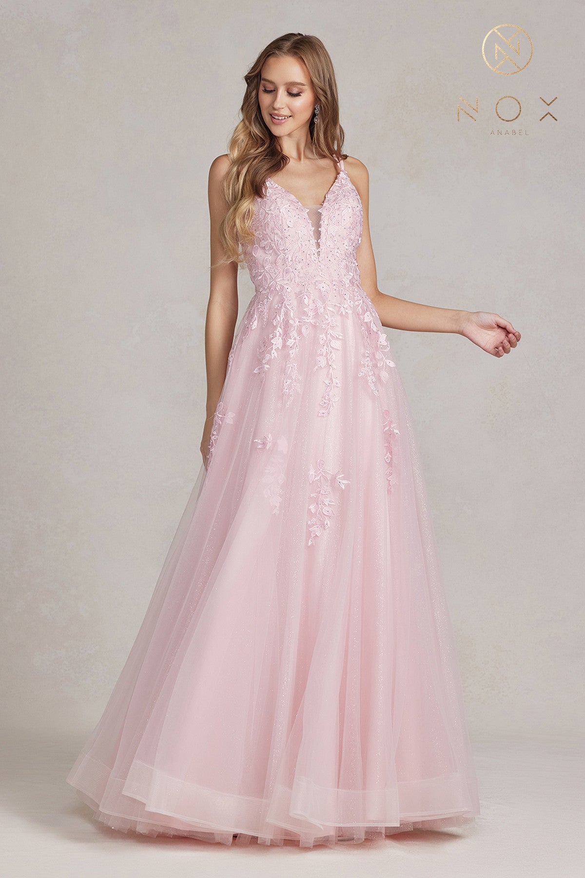 Tulle A-Line Gown By Nox Anabel -T1136