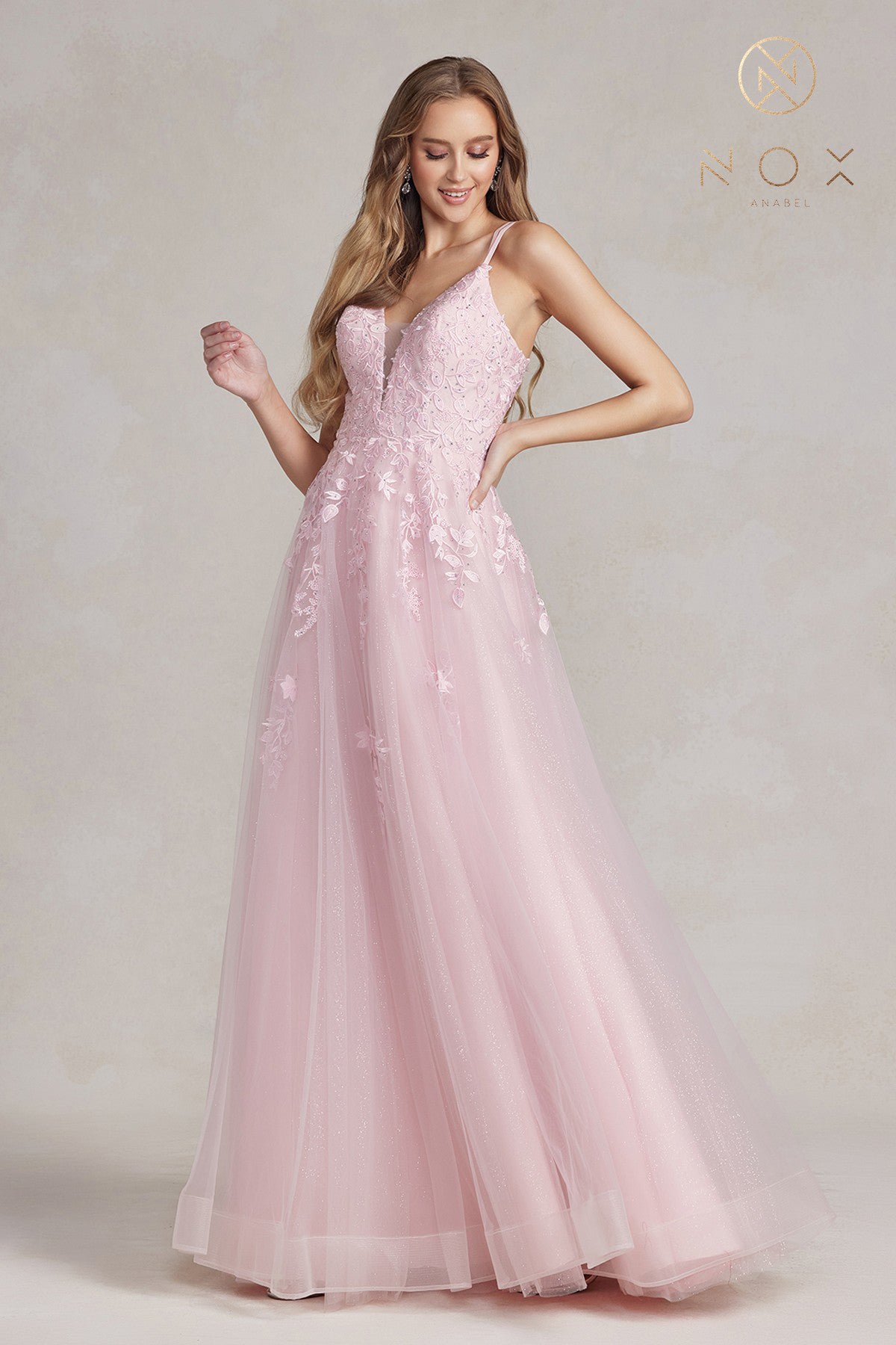 Tulle A-Line Gown By Nox Anabel -T1136