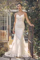 Fitted Sleeveless Bridal Gown By Nox Anabel -JW939
