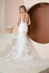 Fitted Sleeveless Bridal Gown By Nox Anabel -JW939
