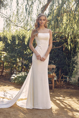 Pearl Appliqued Bridal Dress By Nox Anabel -QW963