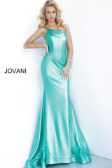 Asymmetric Side Panel Mermaid Gown By Jovani -JVN02136