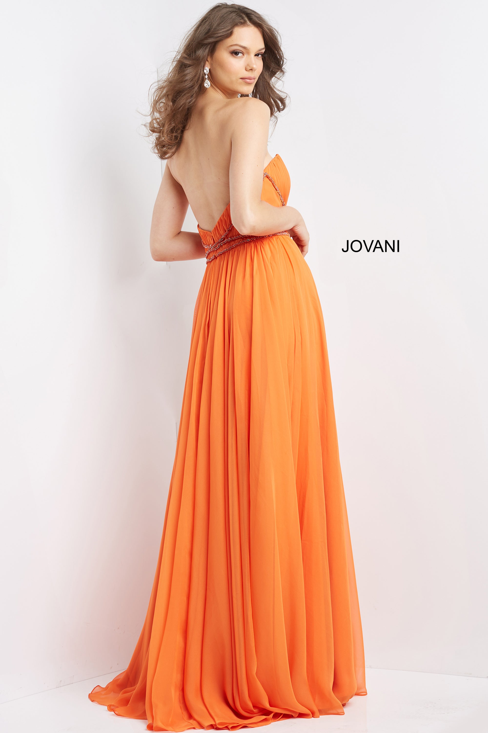 Gorgeous Chiffon Strapless Prom Dress By Jovani -05971