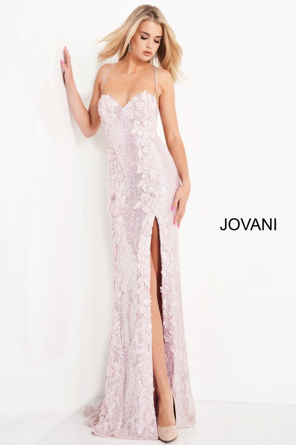 Sweetheart Neck Floral Prom Dress By Jovani -06109