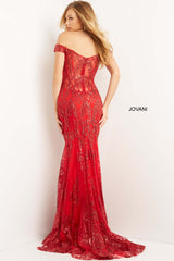 Off The Shoulder Corset Mermaid Prom Dress By Jovani -06369