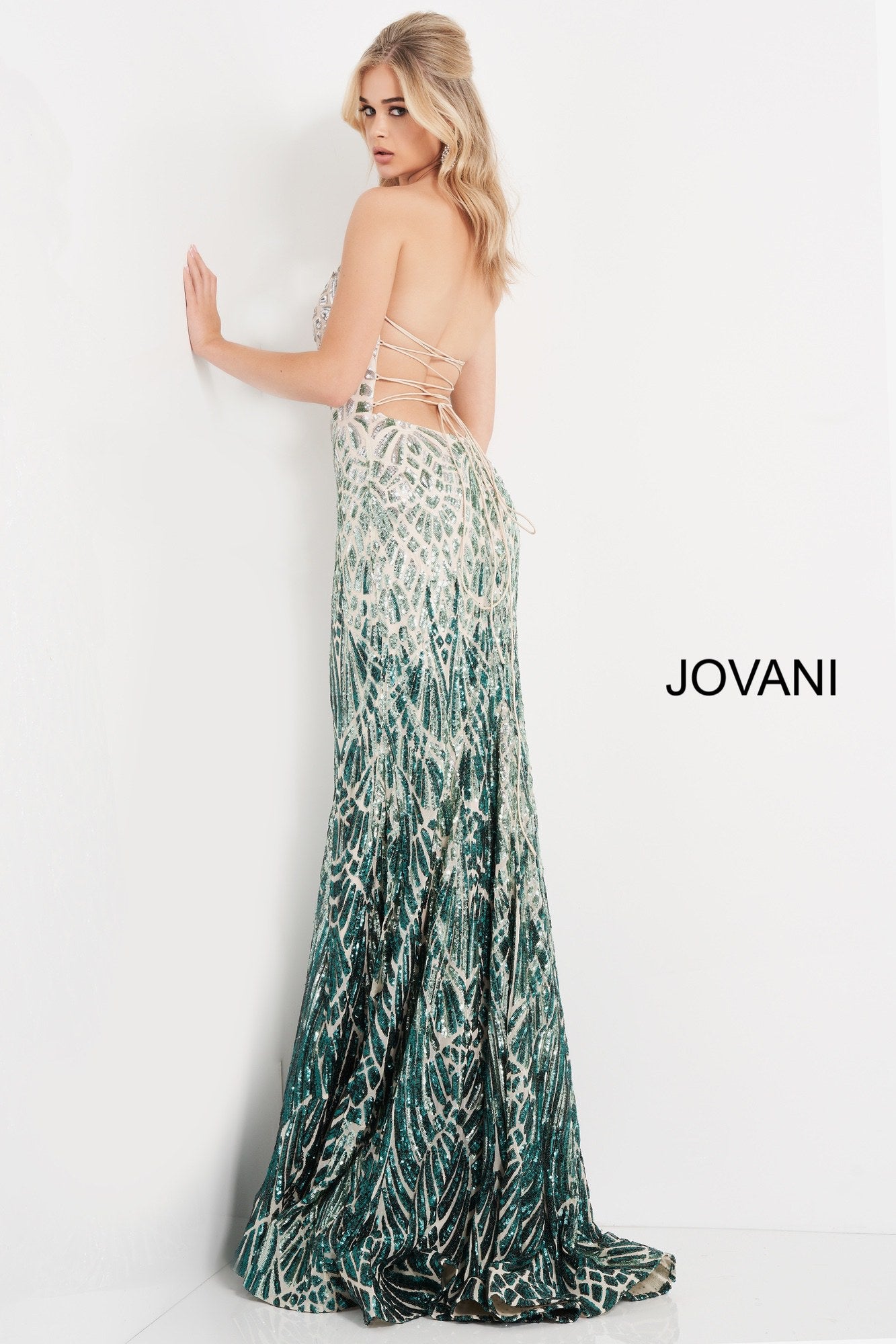 Embellished Strapless Prom Dress By Jovani -06459