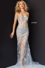 Illusion Embellished Prom Dress By Jovani -06665