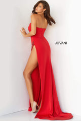 High Slit Couture Prom Dress By Jovani -07138