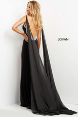 Spaghetti Strap High Slit Prom Dress By Jovani -08022