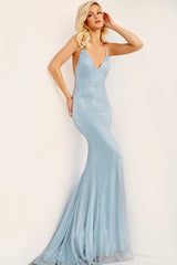 High Slit Backless Prom Dress By Jovani -08139