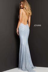 High Slit Backless Prom Dress By Jovani -08139