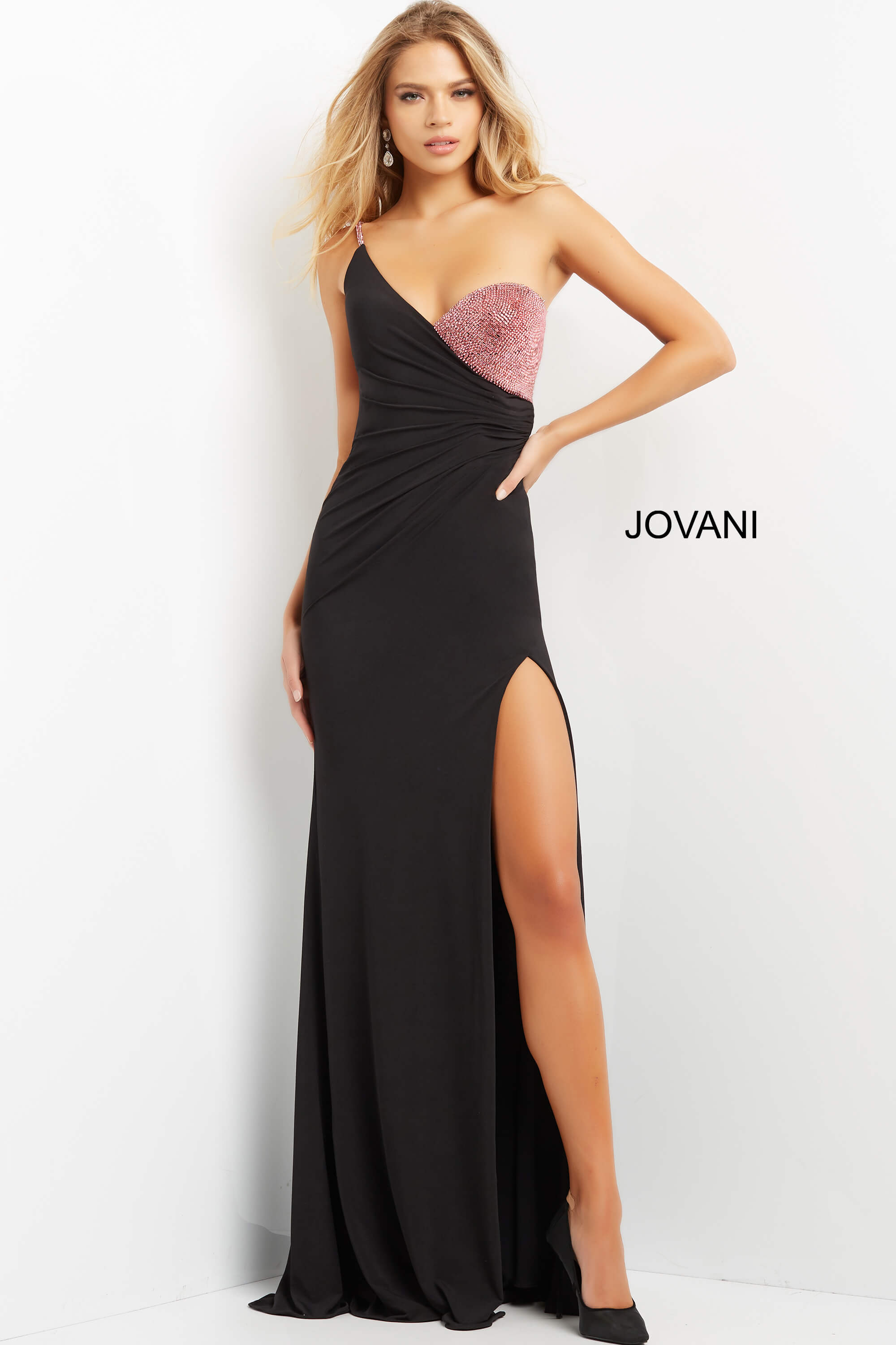 Embellished Bust Fitted Evening Dress By Jovani -09021