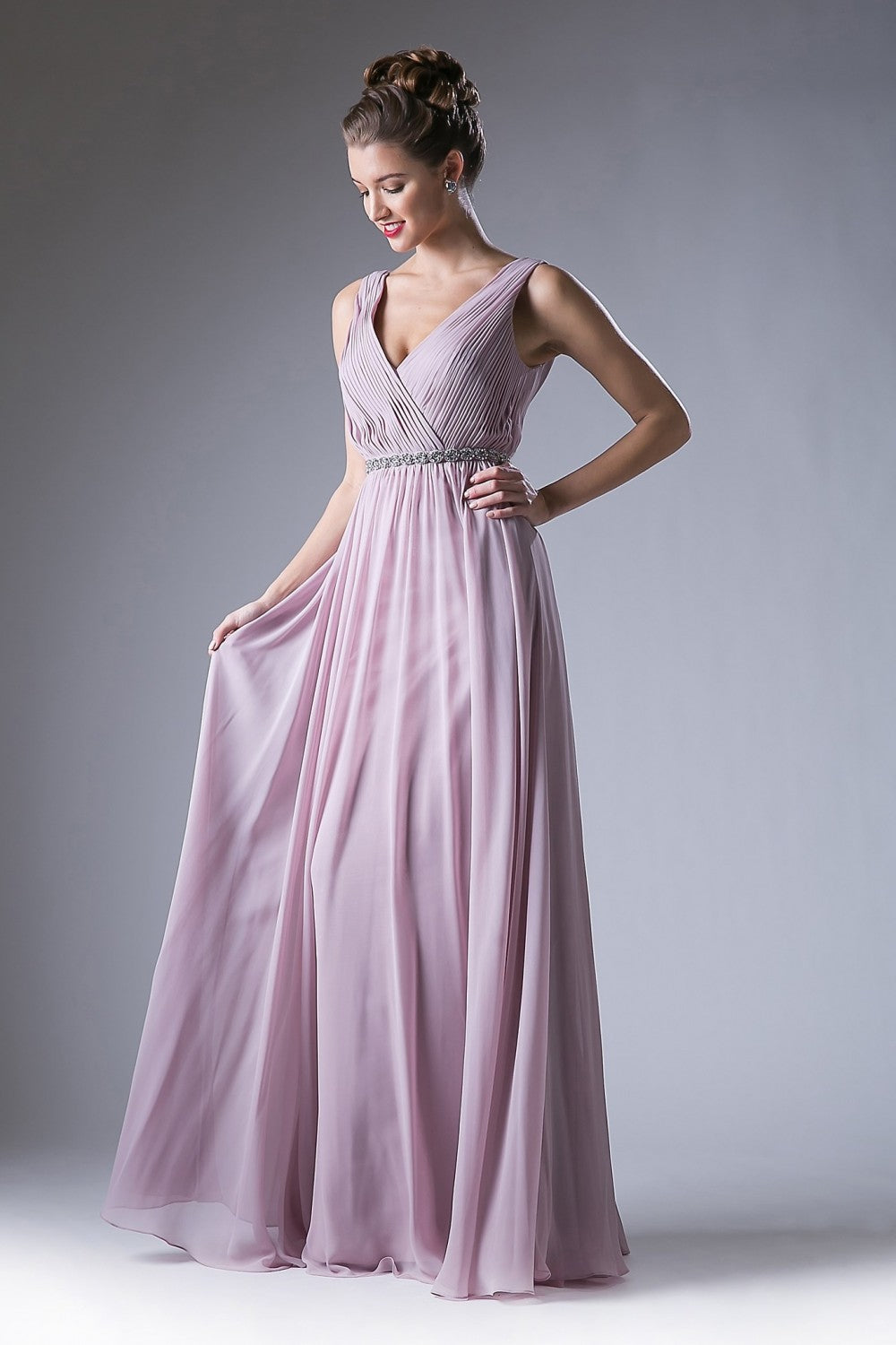 MyFashion.com - Beaded Belt Chiffon Empire Waist(1001) - Cinderella Divine promdress eveningdress fashion partydress weddingdress 
 gown homecoming promgown weddinggown 