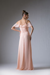 Off The Shoulder Dress With Flutter Sleeve And Thin Strap By Cinderella Divine -1018