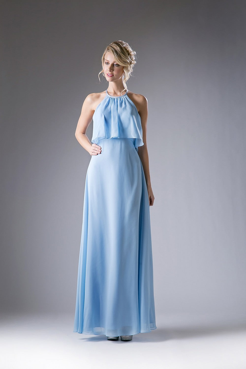 Chiffon Sheath Dress By Cinderella Divine -13031