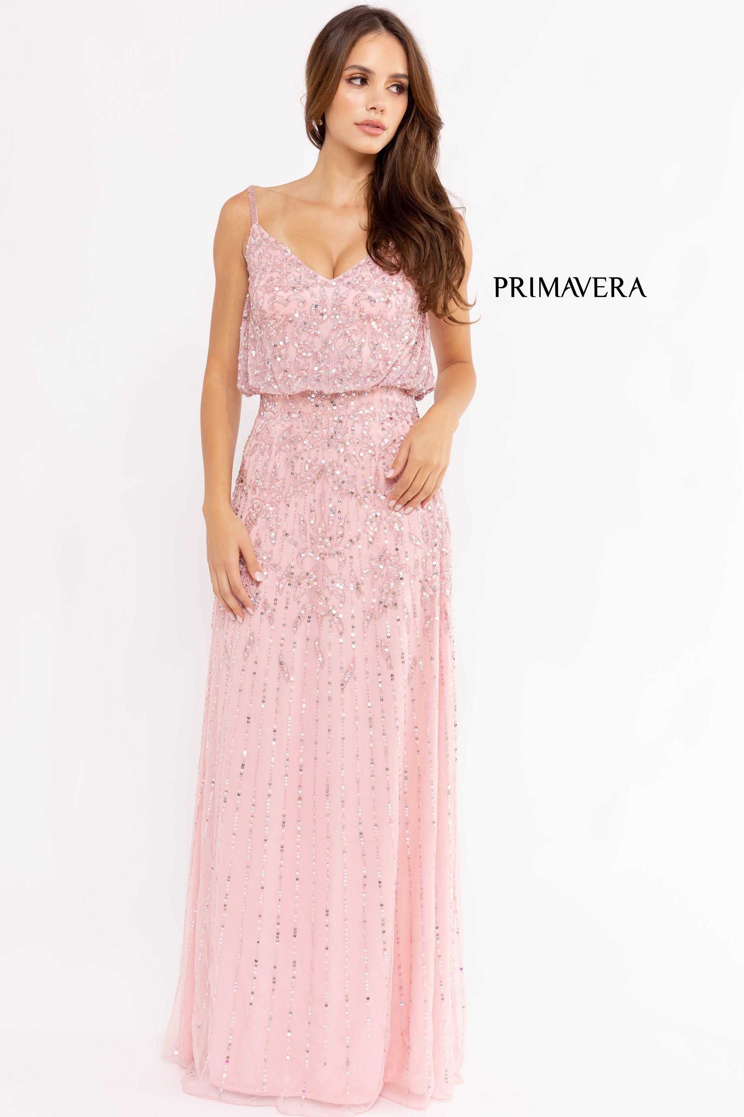 Blouson Sleeveless Chic Gown By Primavera Couture -13104