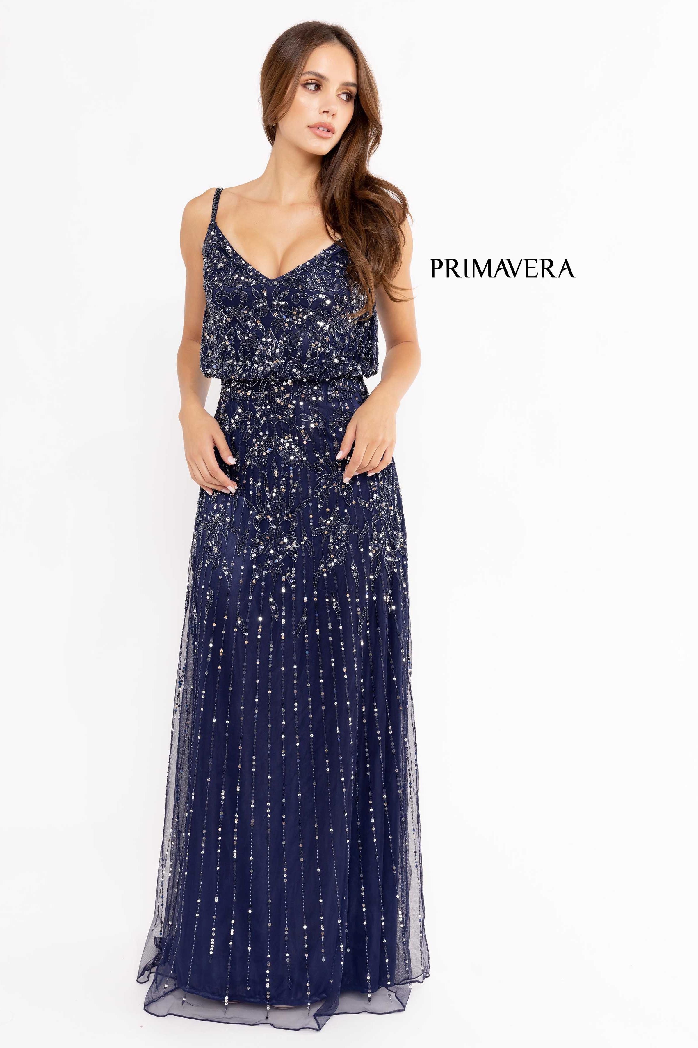 Blouson Sleeveless Chic Gown By Primavera Couture -13104