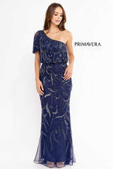 Asymmetrical Formal Long Gown By Primavera Couture -13106