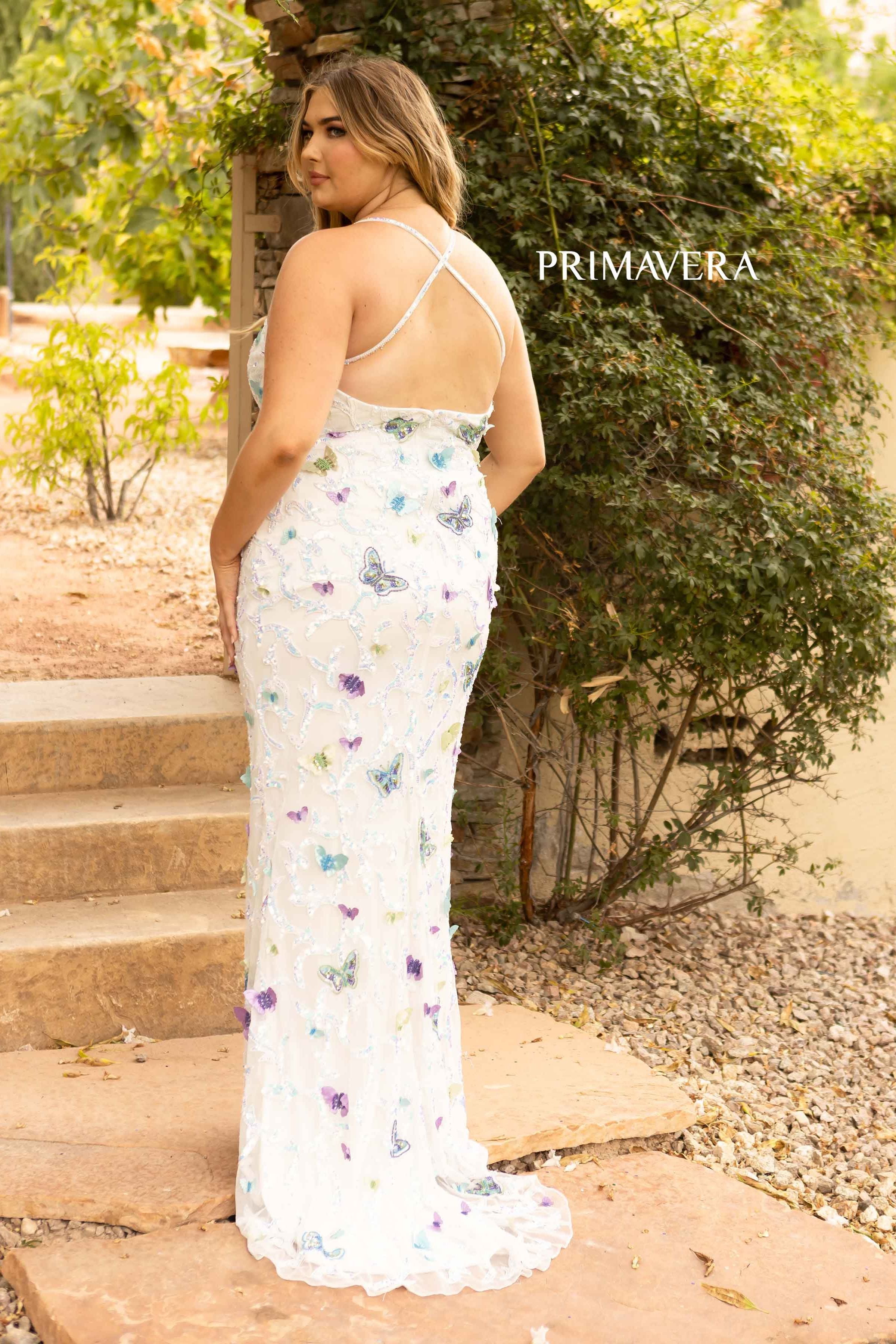 Floor-Length Applique Mermaid Dress By Primavera Couture -14003