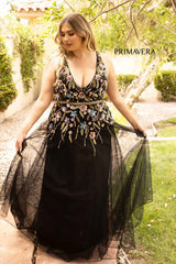 A-line Floral Dress by Primavera Couture -14006
