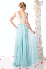 Lace Scalloped V-Neck A-Line Dress By Cinderella Divine -1965