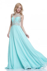 Beaded High Neck A-Line Ball Gown  By Cinderella Divine -C215