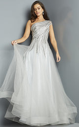 Embellished One Shoulder A-Line Dress By Jovani -23042