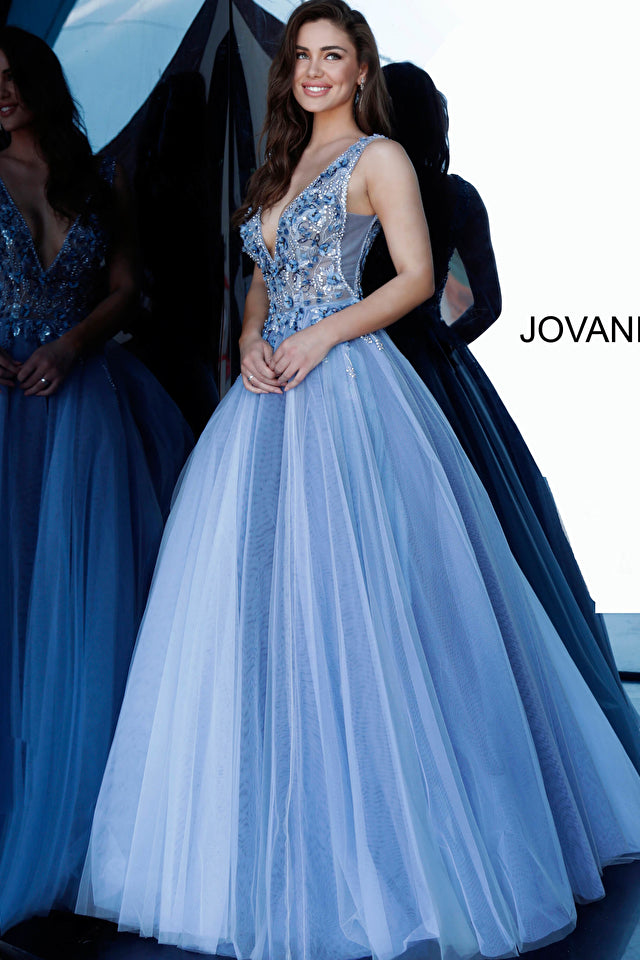 Floral Embellished Prom Ballgown By Jovani -3110