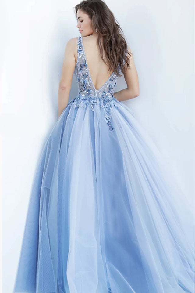 Floral Embellished Prom Ballgown By Jovani -3110