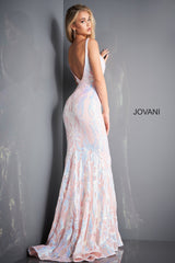 Plunging Neckline Fitted Prom Dress By Jovani -3263